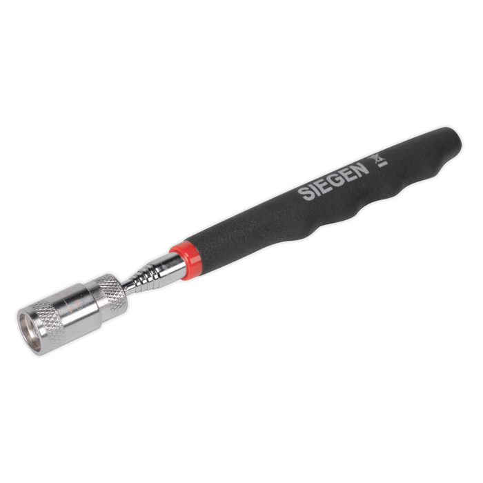 Siegen Heavy-Duty Magnetic Pick-Up Tool with LED 3.6kg Capacity | S0903