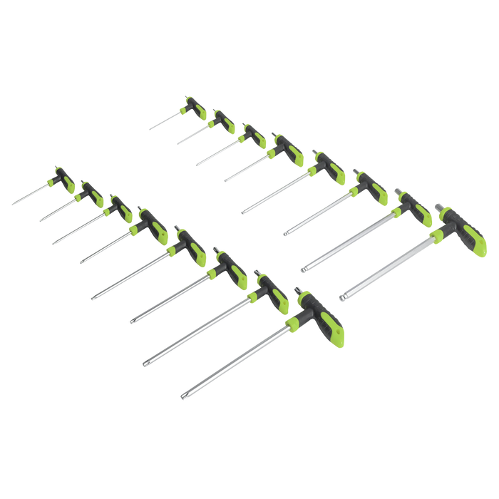 Siegen T-Handle TRX-Star* & Hex Key Set 16pc | S0916