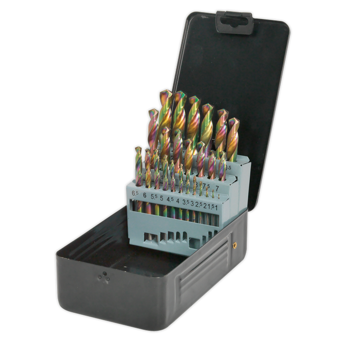 Siegen HSS Edge Ground Drill Bit Set 25pc - DIN 338 | S0938
