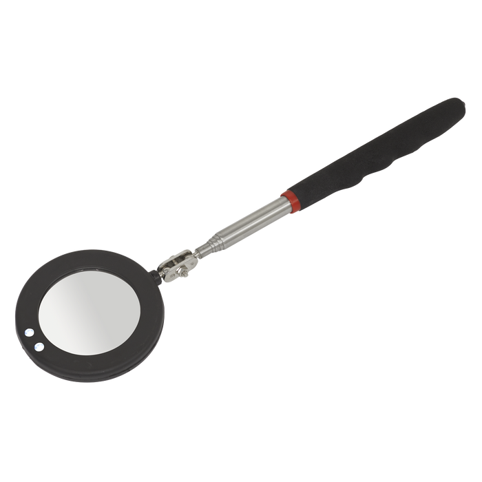 Siegen Telescopic Inspection Mirror with LED 75mm | S0947