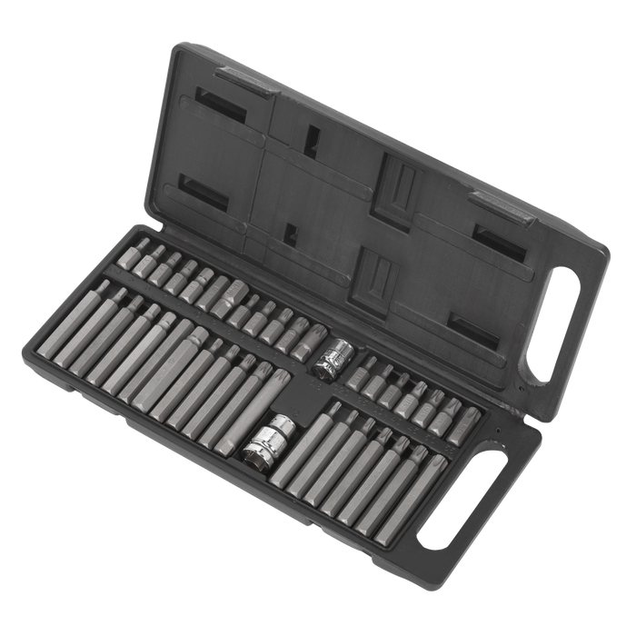 Siegen TRX-Star*/Hex/Spline Bit Set 3/8" & 1/2"Sq Drive 40pc | S0982