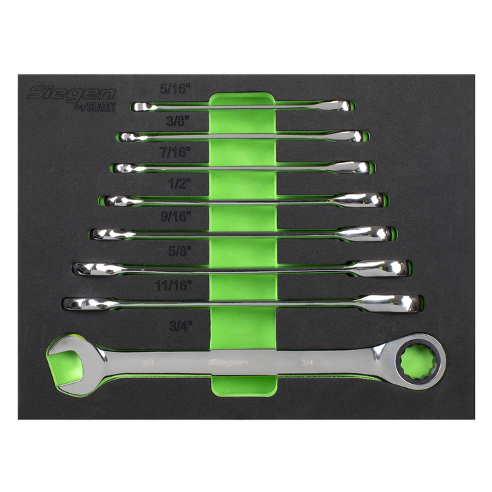 Siegen Imperial Combination Ratchet Spanner Set 8pc | S0984
