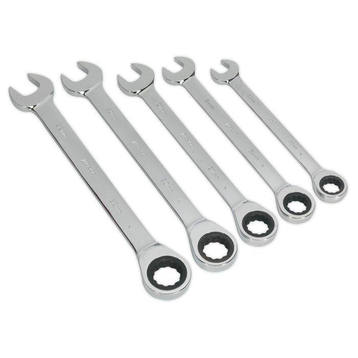 Siegen Combination Ratchet Spanner Set 5pc | S0985