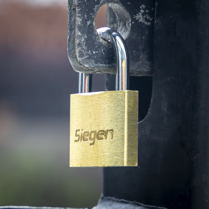 Siegen Brass Body Padlock with Brass Cylinder 40mm | S0987
