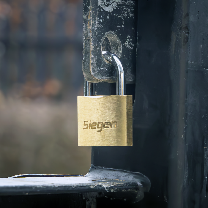 Siegen Brass Body Padlock with Brass Cylinder 40mm | S0987