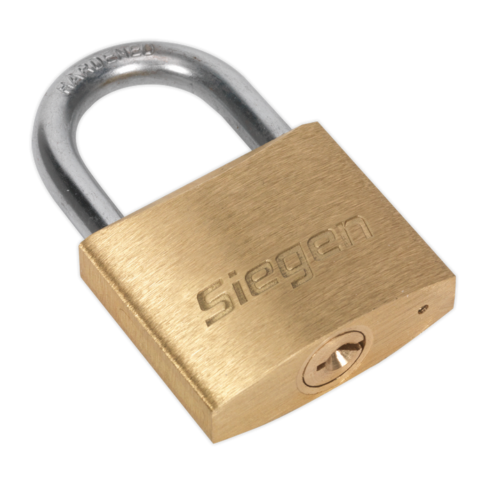 Siegen Brass Body Padlock with Brass Cylinder 40mm | S0987