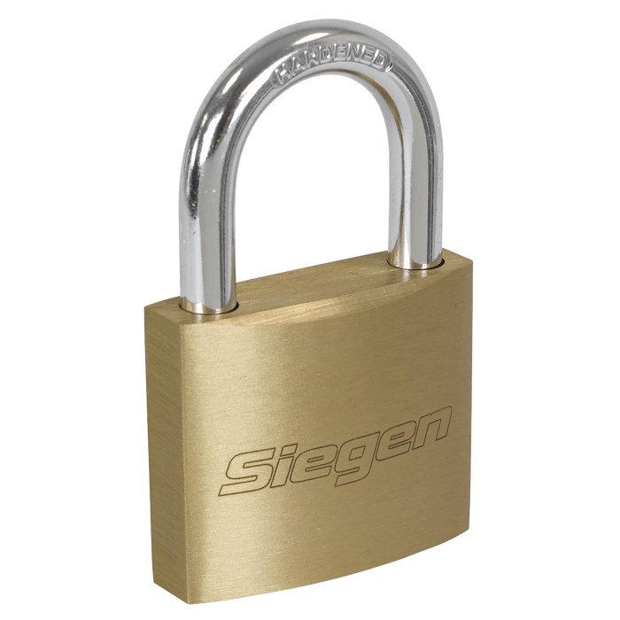 Siegen Brass Body Padlock with Brass Cylinder Keyed Alike - Pack of 4 | S0992