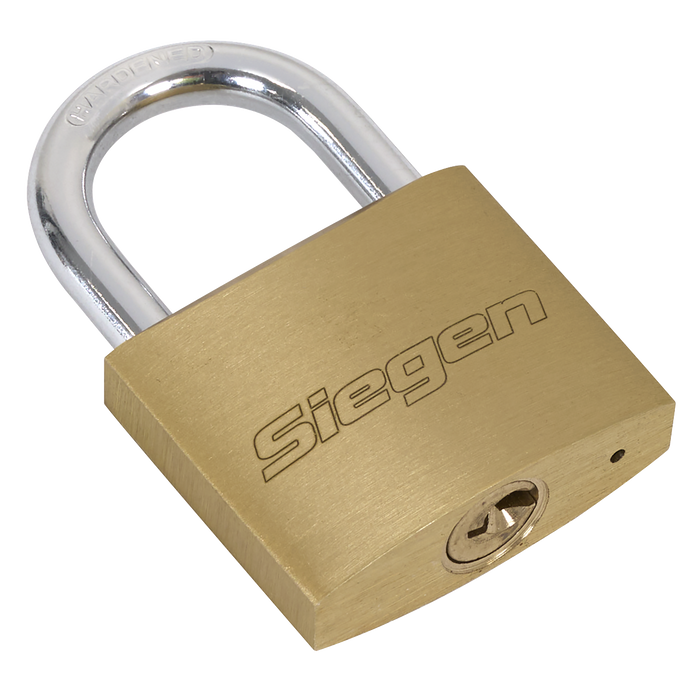 Siegen Brass Body Padlock with Brass Cylinder Keyed Alike - Pack of 4 | S0992
