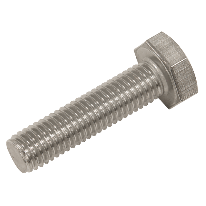 Stainless Steel Hex Head Set Screw DIN 933 - M10 X 40 A2 - Pack of 25 | S1040
