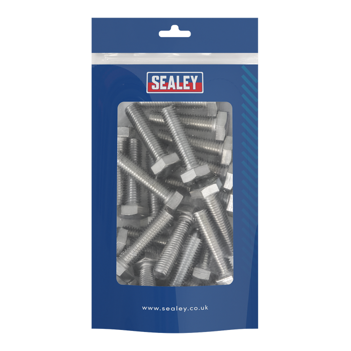 Stainless Steel Hex Head Set Screw DIN 933 - M10 X 40 A2 - Pack of 25 | S1040