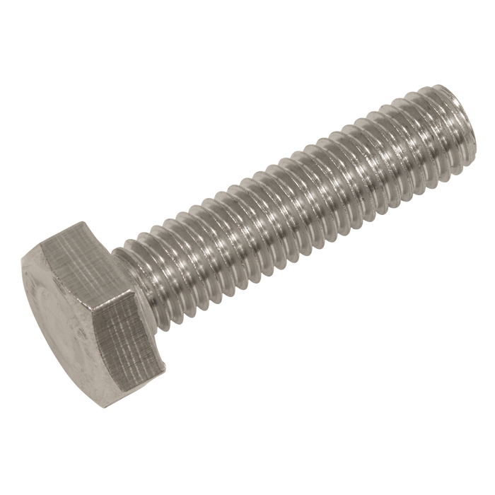 Stainless Steel Hex Head Set Screw DIN 933 - M10 X 40 A2 - Pack of 25 | S1040