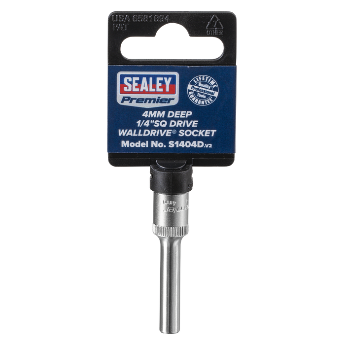 Premier Deep Socket 1/4"Sq Drive 4mm | S1404D