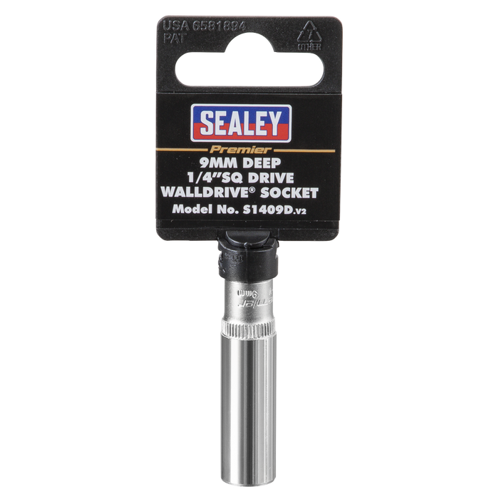 Premier Deep Socket 1/4"Sq Drive 9mm | S1409D