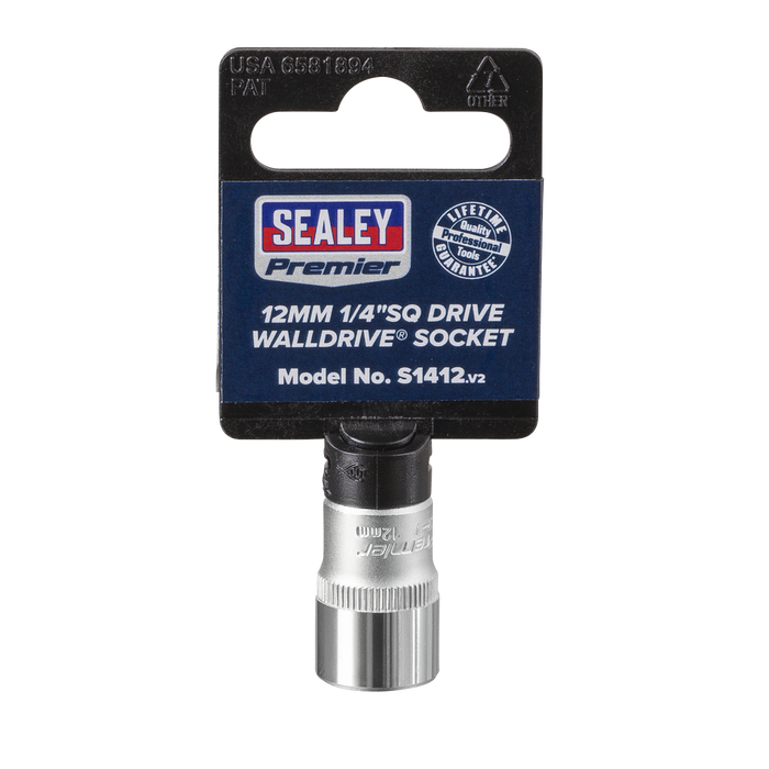 Premier Socket 1/4"Sq Drive 12mm | S1412