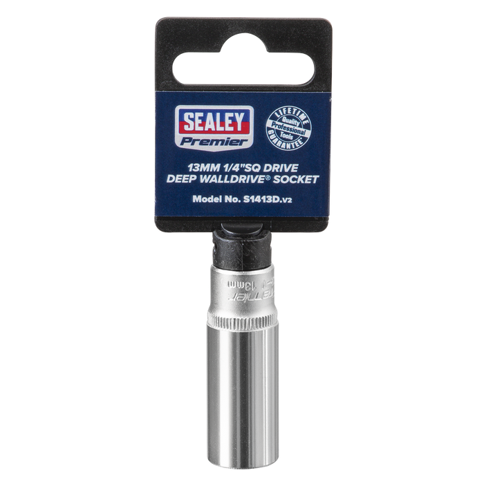 Premier Deep Socket 1/4"Sq Drive 13mm | S1413D