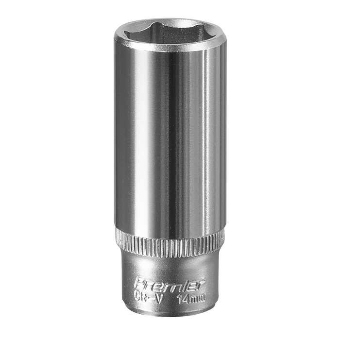 Premier Deep Socket 1/4"Sq Drive 14mm | S1414D