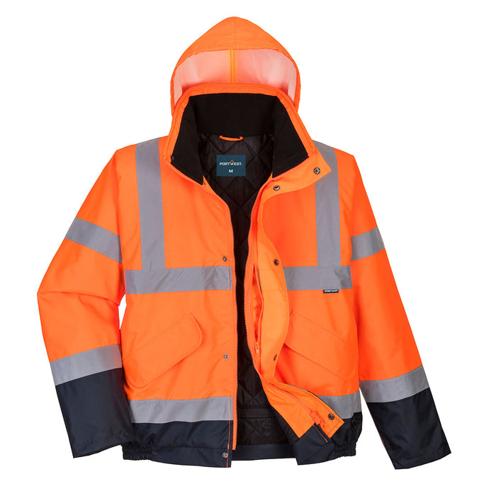 Portwest Hi-Vis Contrast Winter Bomber Jacket | S266