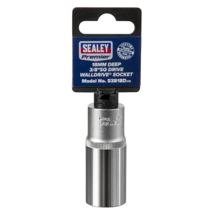 Premier Deep Socket 3/8"Sq Drive 18mm | S3818D