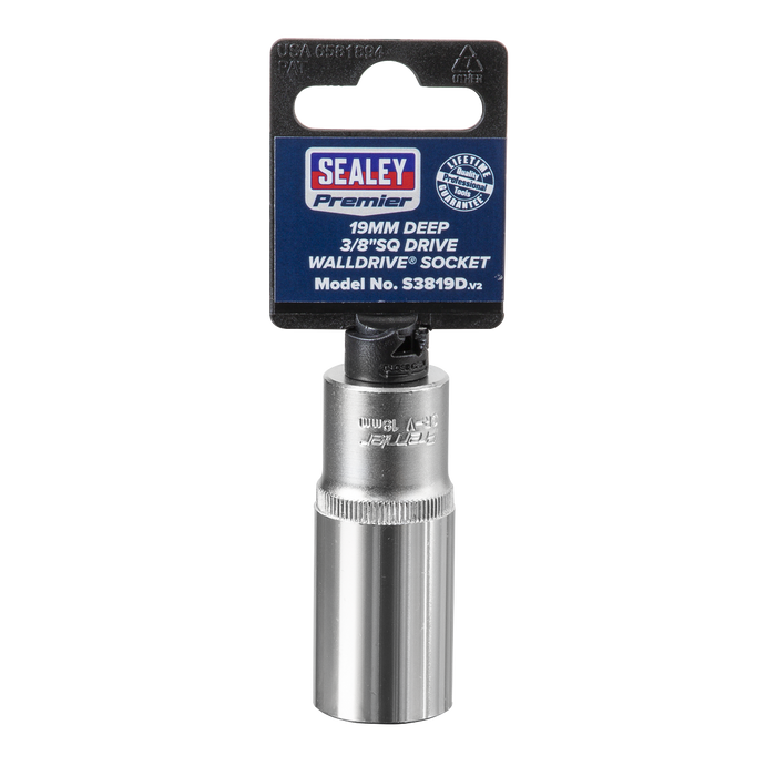Premier Deep Socket 3/8"Sq Drive 19mm | S3819D