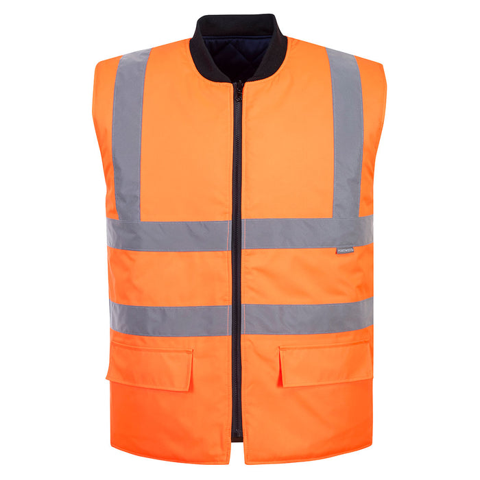 Portwest Hi-Vis Reversible Bodywarmer | S469