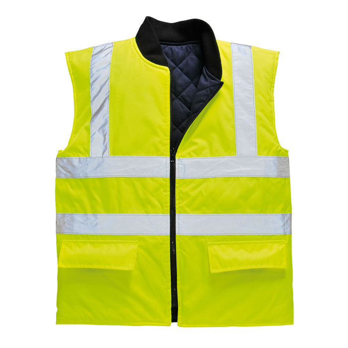Portwest Hi-Vis Reversible Bodywarmer | S469