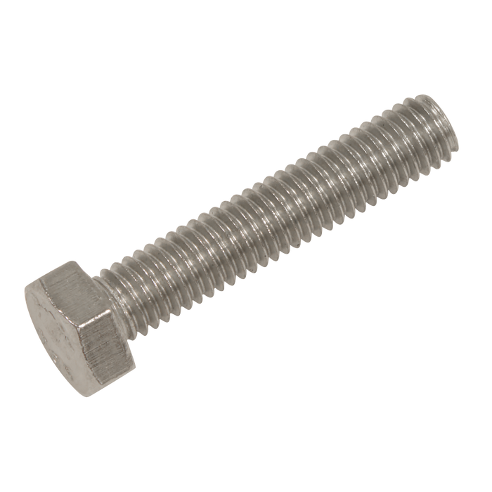 Stainless Steel Hex Head Set Screw DIN 933 - M5 X 25 A2 - Pack of 50 | S525