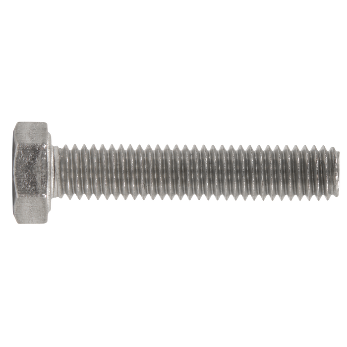 Stainless Steel Hex Head Set Screw DIN 933 - M5 X 25 A2 - Pack of 50 | S525