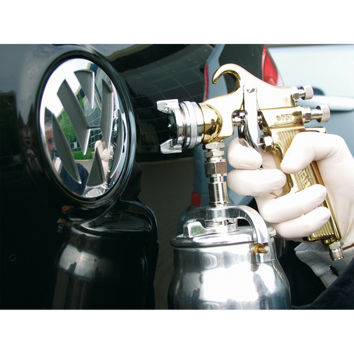 Workshop Gold Series Suction Feed Spray Gun 1.8mm Set-Up | S701
