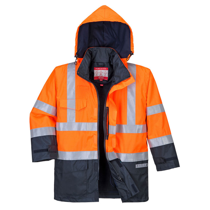 Portwest BizFlame Rain Hi-Vis Contrast FR Jacket | S779