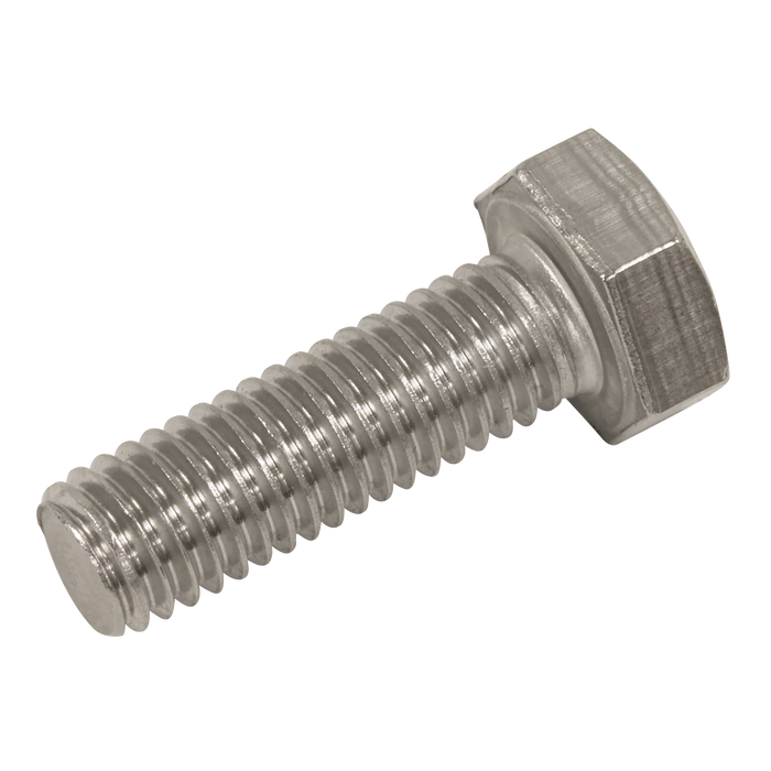 Stainless Steel Hex Head Set Screw DIN 933 - M8 X 25 A2 - Pack of 50 | S825S