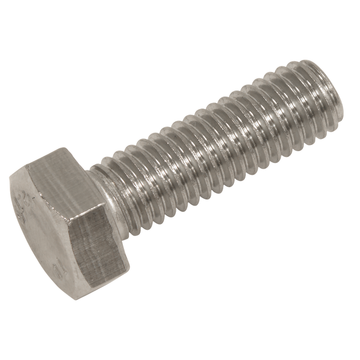 Stainless Steel Hex Head Set Screw DIN 933 - M8 X 25 A2 - Pack of 50 | S825S