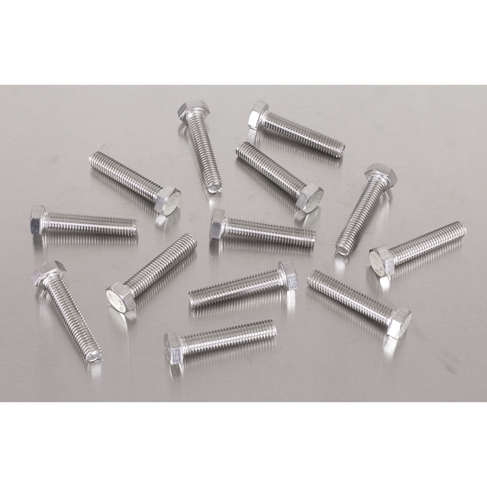 Stainless Steel Set Screw M8 x 1.25 Pitch, DIN 933 - Pack of 50 | S840S