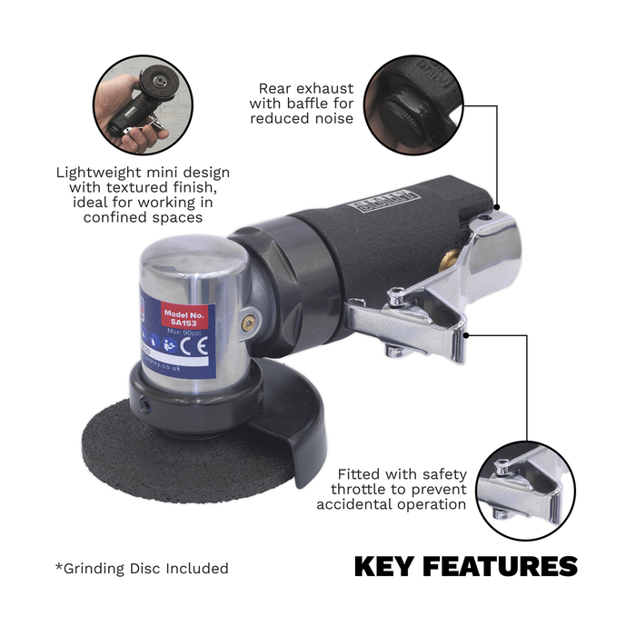 Premier Mini Air Angle Grinder 58mm | SA153