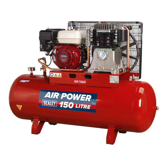 150L Belt Drive Air Compressor with Petrol Engine 6.5hp | SA1565