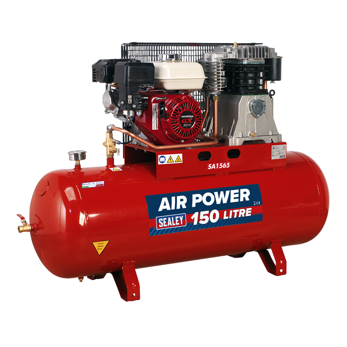 150L Belt Drive Air Compressor with Petrol Engine 6.5hp | SA1565