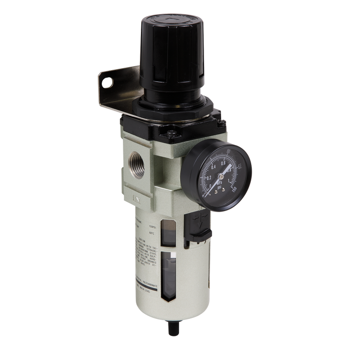 Auto Drain Air Filter/Regulator Max. Airflow 140cfm | SA206FRAD