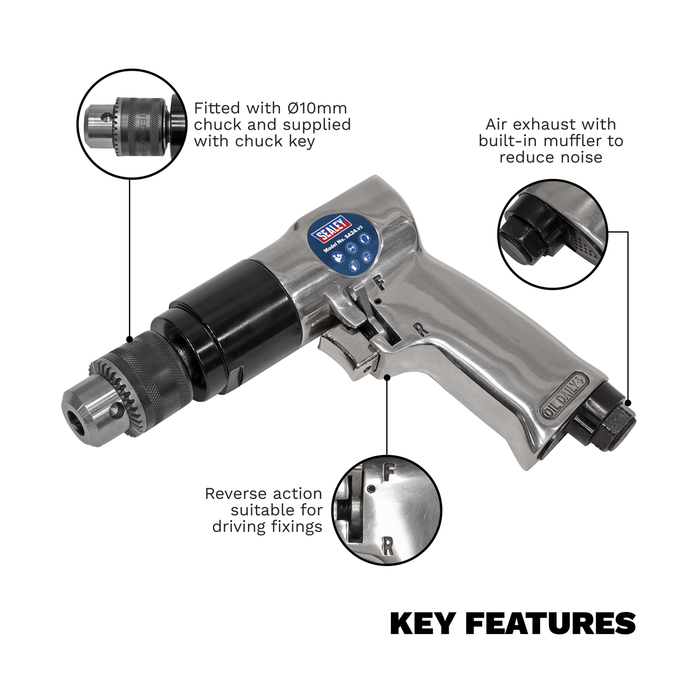 Reversible Air Drill 10mm | SA24