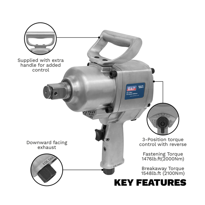 Twin Hammer Air Impact Wrench 1"Sq Drive | SA297