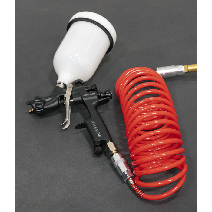 PE Coiled Air Hose with Couplings 5m x 5mm | SA305