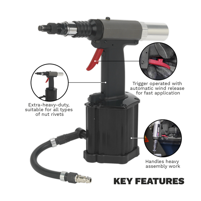Air/Hydraulic Nut Riveter Vacuum System | SA317