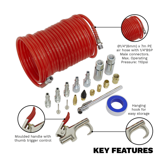 Air Blow Gun Kit 19pc | SA320K