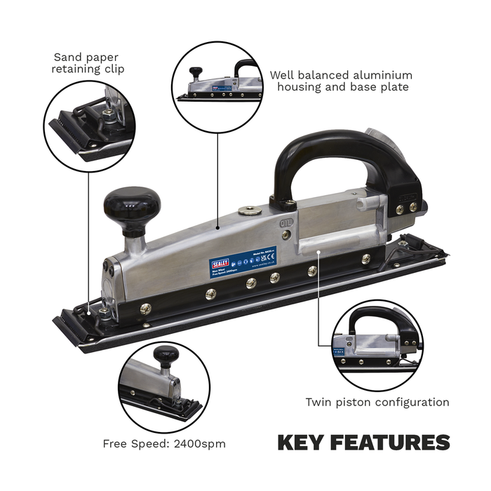Twin Piston In-line Air Sander 400 x 70mm | SA32