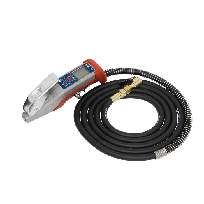 Digital Tyre Inflator with 2.7m Hose & Clip-On Connector | SA375