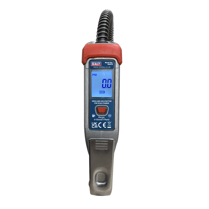 Digital Tyre Inflator with 2.7m Hose & Clip-On Connector | SA375
