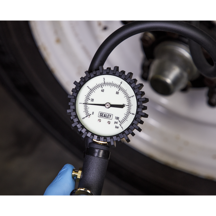 Tyre Inflator with Clip-On Connector | SA399