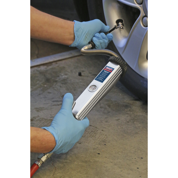 Long Type Tyre Inflator with Twin Push-On Connector | SA39