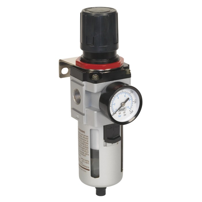 High Flow Air Filter/Regulator with Gauge | SA4001FR