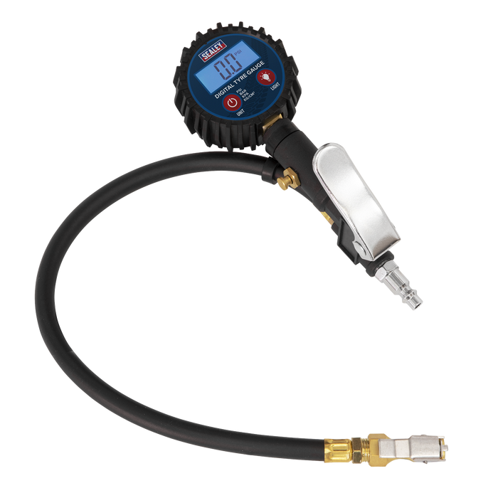 Digital Tyre Inflator with Clip-On Connector | SA400
