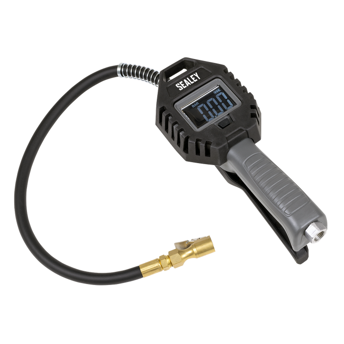 Digital Tyre Inflator with Clip on Connector & Rechargeable Digital Display | SA500