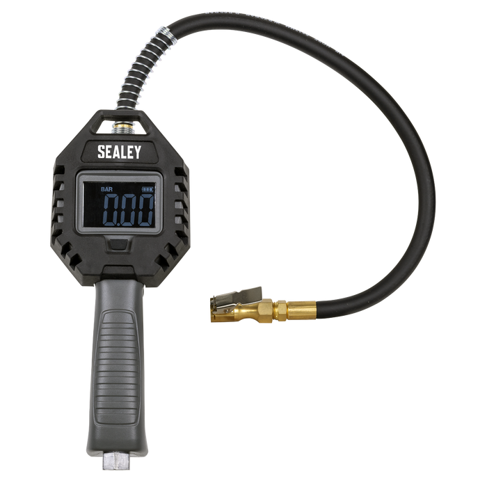 Digital Tyre Inflator with Clip on Connector & Rechargeable Digital Display | SA500